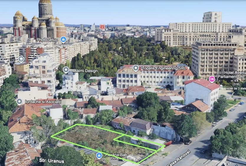 Teren 1387 mp cu front 27 ml, liber de construcții, zona Uranus - Piața de Flori - 4