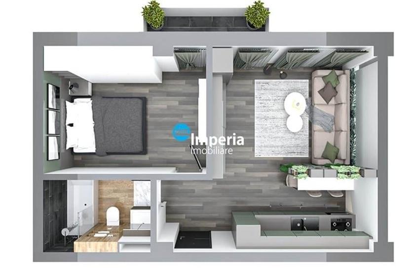 Apartament de vanzare,1 camera cu terasa, bloc nou, Pacurari Kaufland - 8