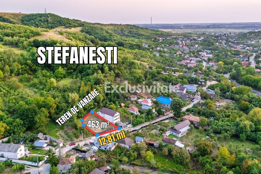 Teren Construcții intravilan de 463 mp, în Ștefănești