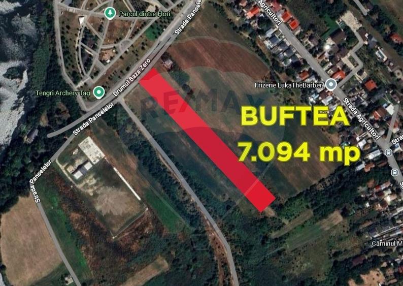 Teren agricol intravilan de 7094 mp, în Central