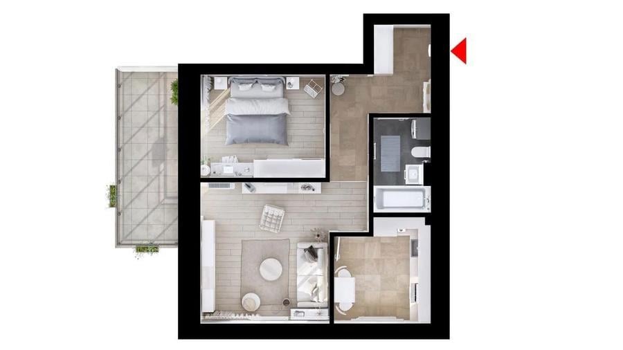 HILS Republica Apartament cu 2 camere - 6