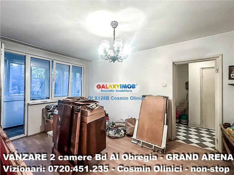 Apartament 2 camere Bd Obregia etaj 2 aproape Grand Arena 50 mp - 1