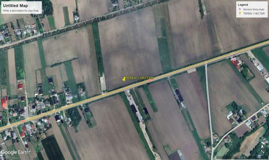 Teren 1 hectar la DN 15B -Deschidere 39 ml - Investitie Comerciala - 2
