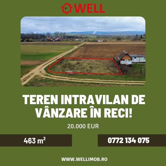 Teren intravilan de vânzare în Reci! - 1