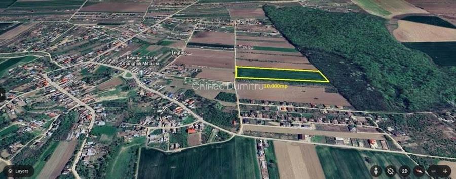 Domnesti Teghes - teren de vanzare parcelat - 10.000mp cu deschidere la padure Domnesti Teghes - teren de vanzare parcelat - 10.000mp cu deschidere la padure