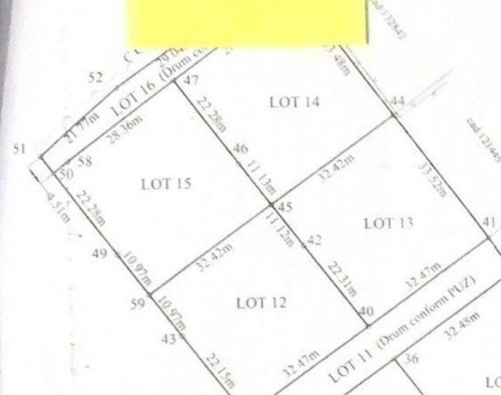 Teren intravilan de vanzare, 1079 mp, zona Stupini - 1