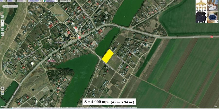 Com. Ileana, 4000 mp. teren intravilan si casa de vacanta cu deschidere la Balta - 1