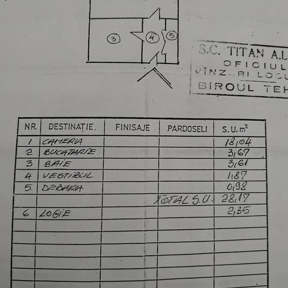 Garsonieră semidecomandată în Titan