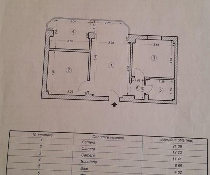 Apartament 3 camere zona Tomis II - 3