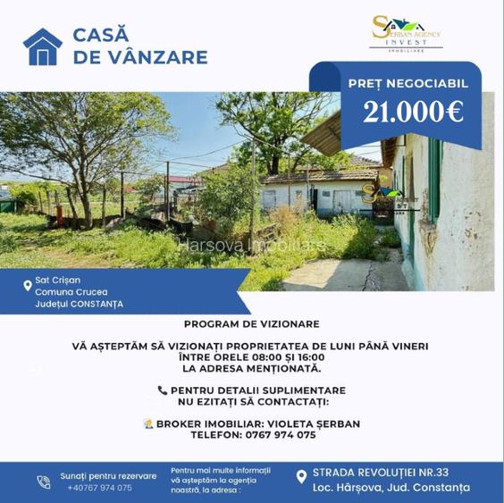 CASĂ DE VANZARE CRISAN CASĂ DE VANZARE CRISAN