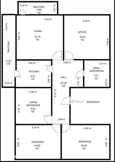 Apartament 4 camere Primaverii / Loc De Parcare inclus in pret - 10