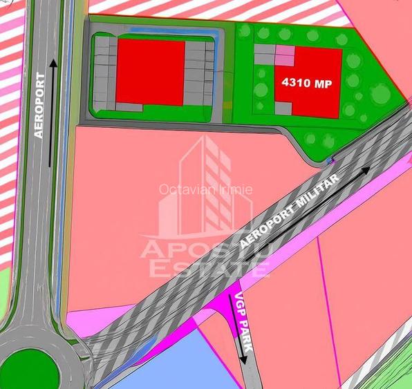 Parcela de teren 4310 mp, zona VGP- Aeroport,