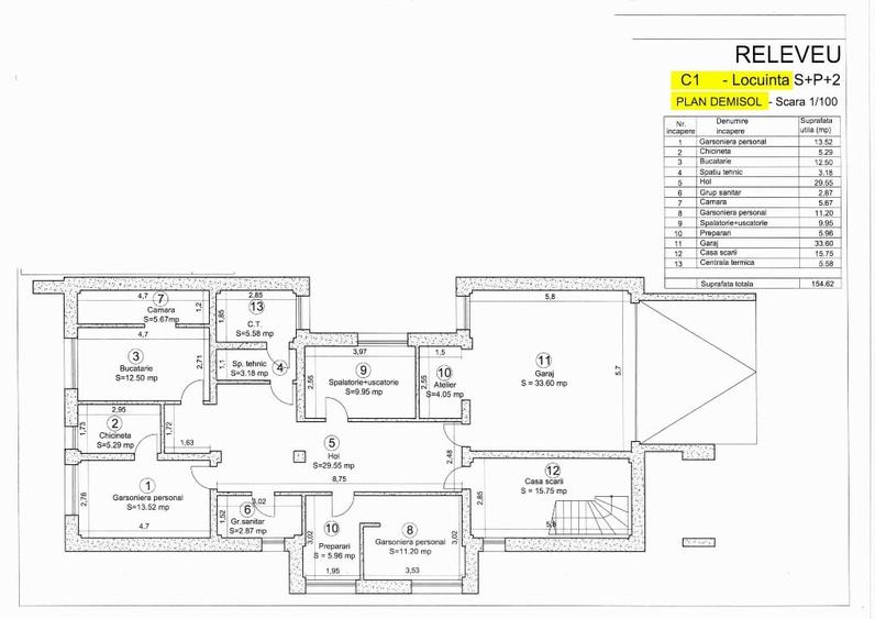 Casă cu 8 camere cu Teren 600 Mp în Ultracentral