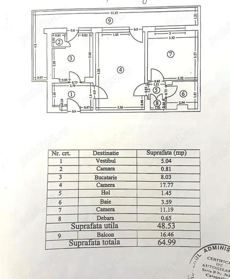 Proprietar 2 camere Mega Mall, 65mp, bucatarie mare - 3