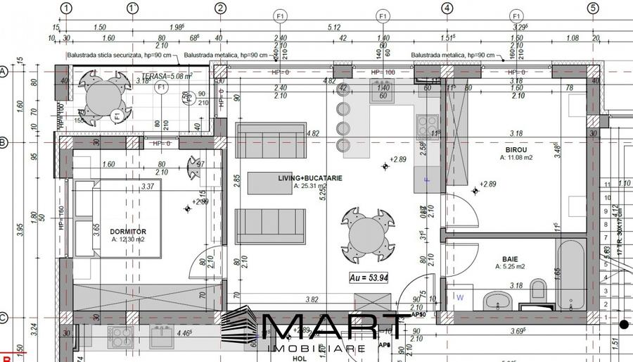 Apartament 54 mp etaj 1 cartier Davinci - 8