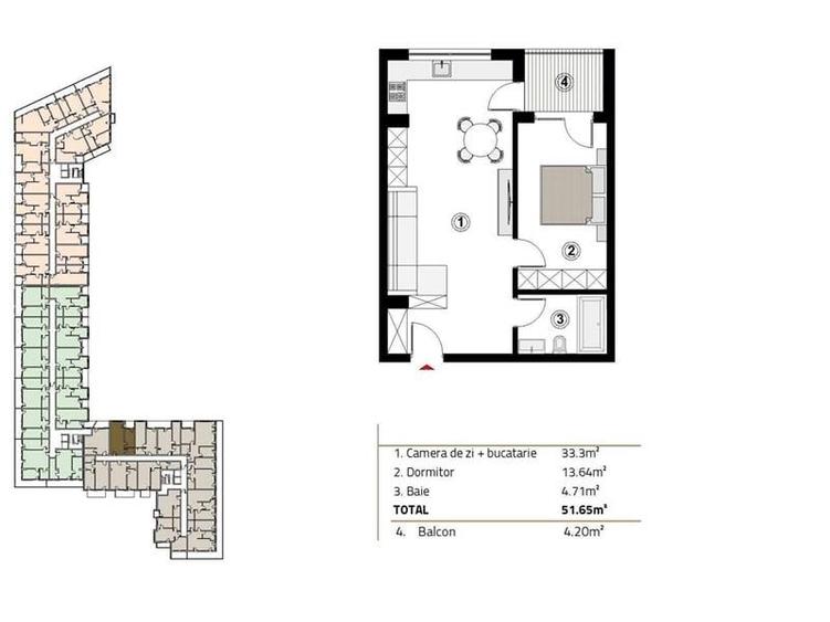 Apartament cu 2 camere, 51 mp utili, situat in zona strazii Sopor! - 4