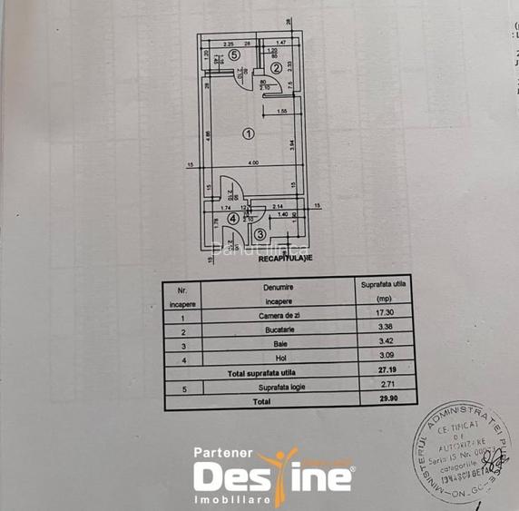 Garsoniera / Spatiu comercial prin destinatie, 30 mp, terasa  - Tatarasi Flora