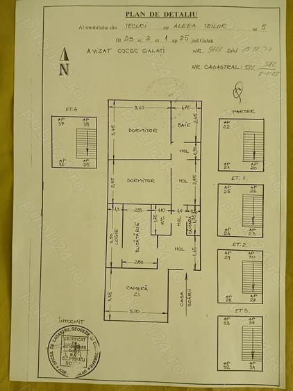 Apartament cu 3 camere, etaj1,Zona industriala , Tecuci - 8