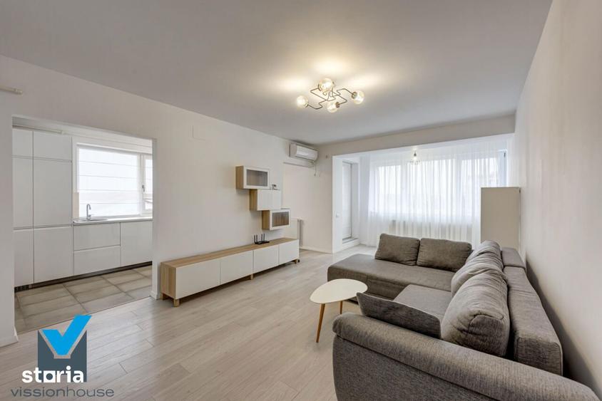 Apartament cu 2 camere semidecomandat, mobilat în Străulești