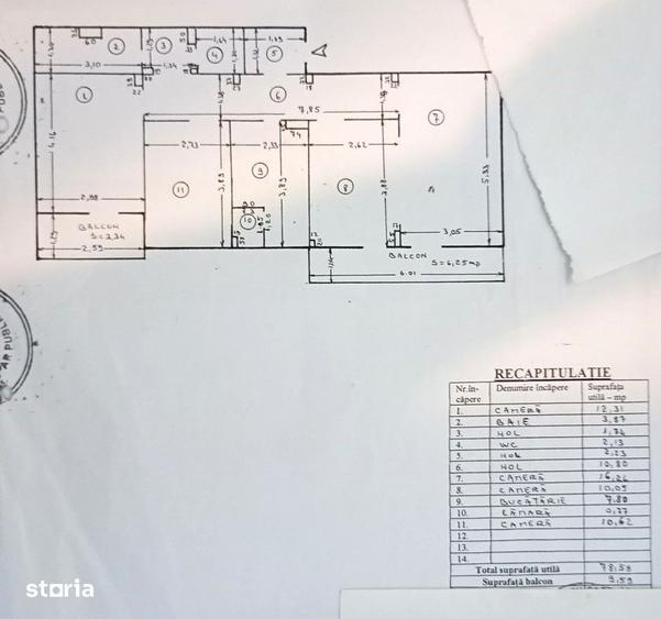 Apartament cu 4 camere decomandat în Micro 17
