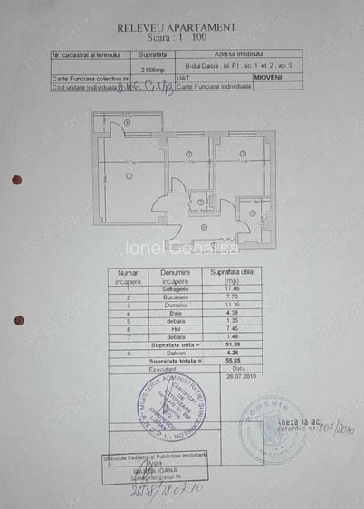 Vand apartament 2 camere et2 - 73000