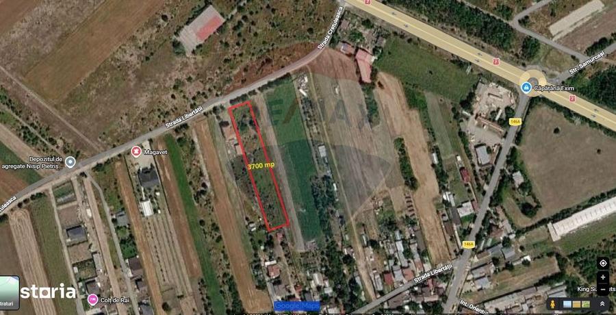 Teren 3,700mp Gulia/DN7 -20 km fata de Pta Victoriei -ideal investitie - 5