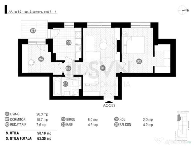 Apartament 3 camere Baneasa - 6
