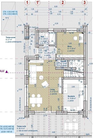 Casa individuala P+E, sup.120 mp Chinteni - 6