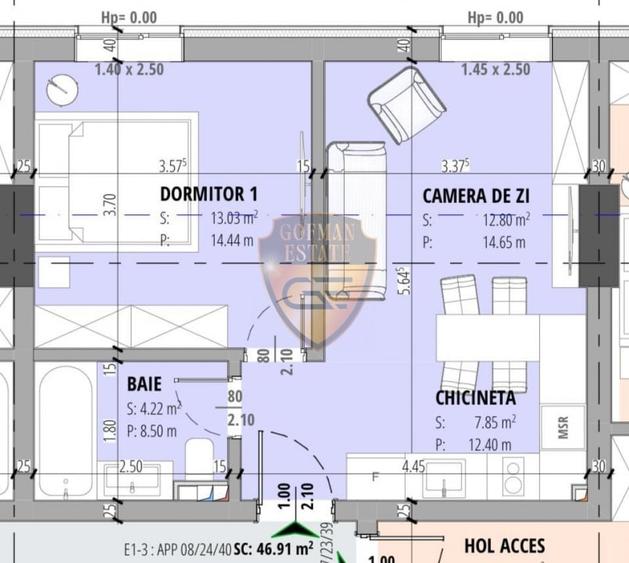 Tomis Nord Primavera Campus, cladire NZEB , 2 camere decomandat vedere stradala - 2