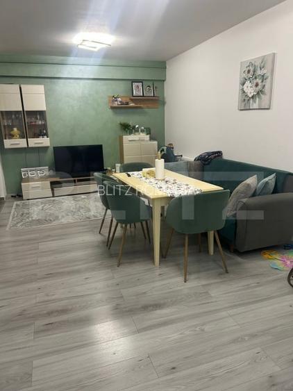 Apartament cu 3 camere, bloc nou, complet mobilat