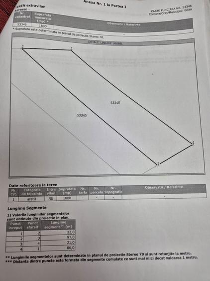 Vand teren 1800 mp in zona Capana, Gilau- Utilitati la poarta - 1