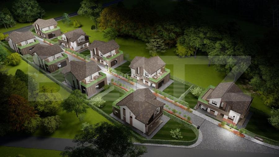 Ansamblu rezidential de 7 case individuale, zona rezidentiala Moara