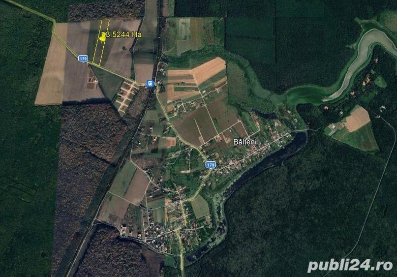 Teren de 35000 mp, în Bălteni