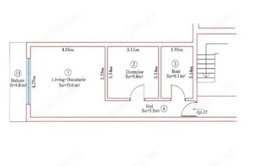 Apartament 3 camere + 1 dressing, 65 mp utili - Remetea Mare - 8