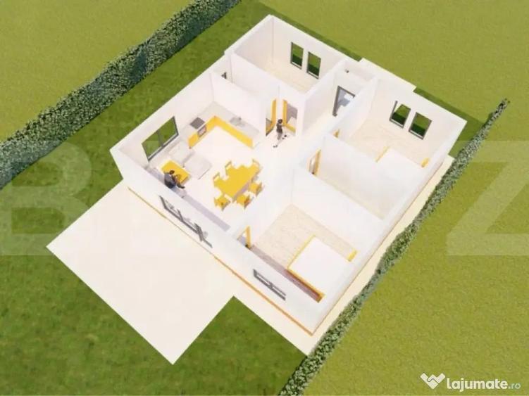 De vanzare casa semifinisata , 92mp, Martinesti - 4