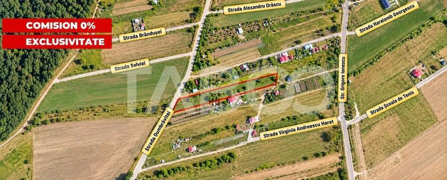 Teren de 3500 mp, în Central