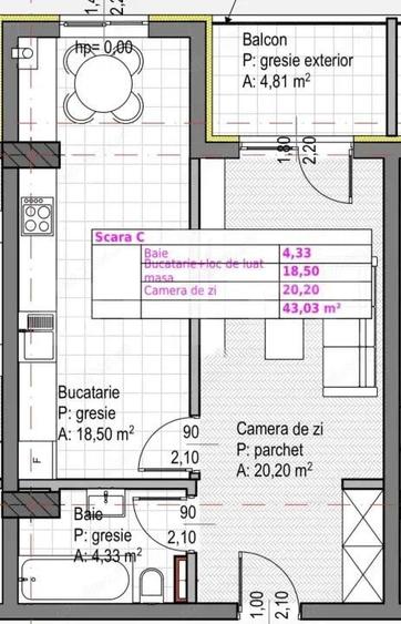 Apartament cu 1 camera + bucatarie inchisa, Soporului aproape de Iulius Mall - 1