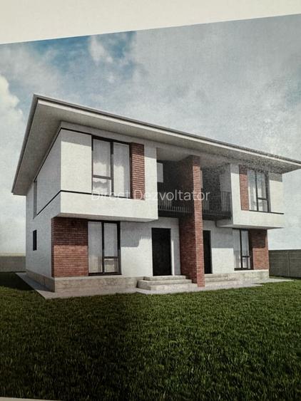 Duplex modern cu perete dublu, 120 mp utili, teren 250 mp – finisaje premium Duplex modern cu perete dublu, 120 mp utili, teren 250 mp – finisaje premium
