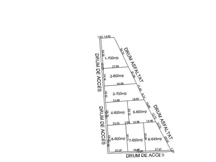 Teren intravilan 5340 mp triplu frontstradal cu asfalt intravilan Paleu - 1