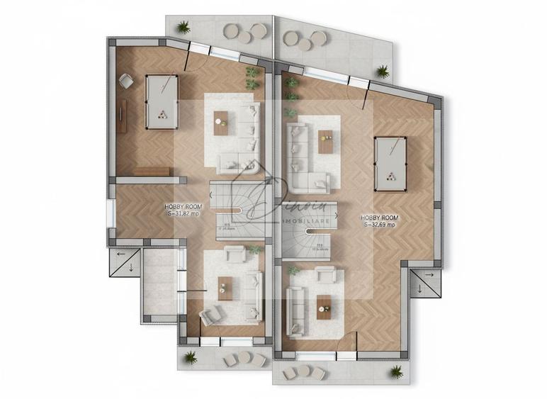 Vila 5 camere Otopeni - centru I individuala, calcan I P+1E+M I COM0% - 6