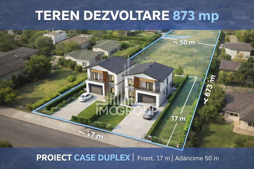 Teren 873 mp Baciu – ideal 2 case sau duplex | Front 17 m | Certificat urbanism - 5
