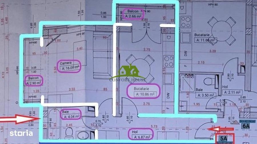 Garsoniera noua-Ostroveni | Bloc A | Iulie-2026 |Centrala |2Balcoane - 17