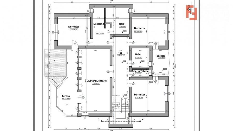 COMISION 0% Casa individuala 8 camere, Sacalaz - Pivnita, teren 1198 mp, asfalt - 40