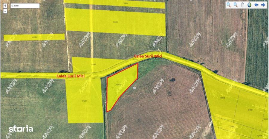 Teren intravilan cu deschidere de peste 150 m la Calea Surii Mici - 1