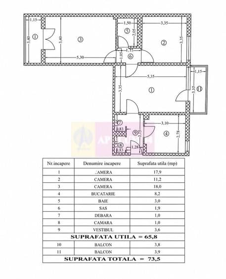 Apartament 3 camere, la parc IOR - 17