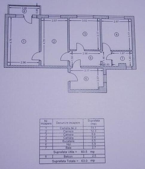 Apartament 4 camere, etaj 1, zona Nicolae Grigorescu - 7