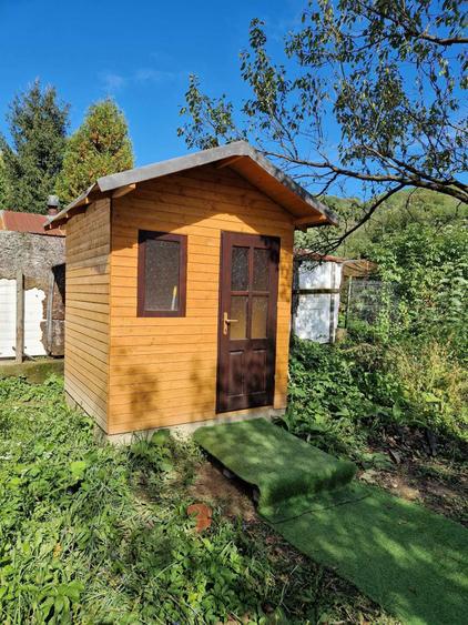 Teren cu constructii Cosmina de Sus - Foisor, baie, cabanuta si umbrar - 3