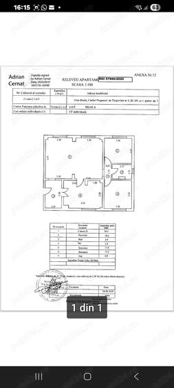 Apartament 4camere progresu parter,renovat complet,recompartimentat 3 camere foarte spatios - 1