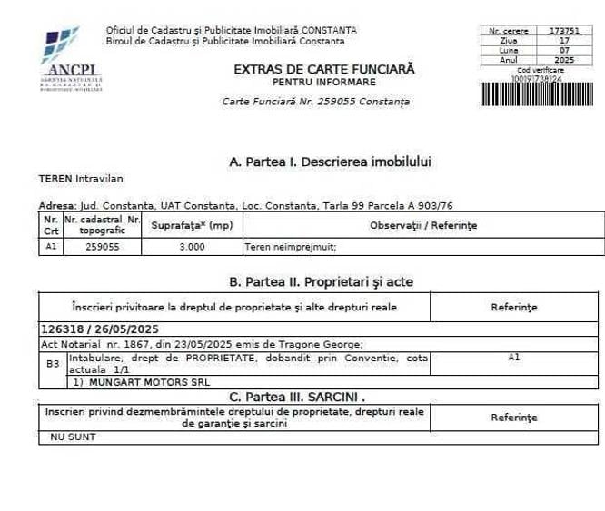 Vand teren 3000mp str Septimius Severus zona repr Toyota iesire Cta - 5