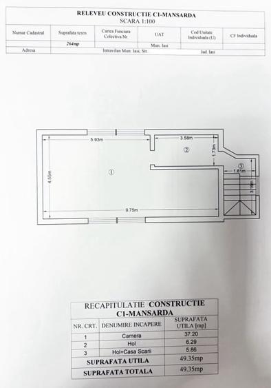 Casă P+M Iași, Podu de Fier - Moara de Vânt 4 Camere garaj si beci, 264mp Teren - 10